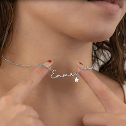 Collana con nome personalizzato | Oro, argento, vermeil e platino