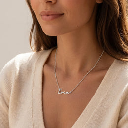 Erin Name Necklace | 18ct Gold, Silver & Vermeil | Ready to Ship