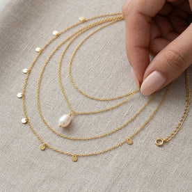 Tiny Freshwater Pearl Necklace — Layered Necklace Styling